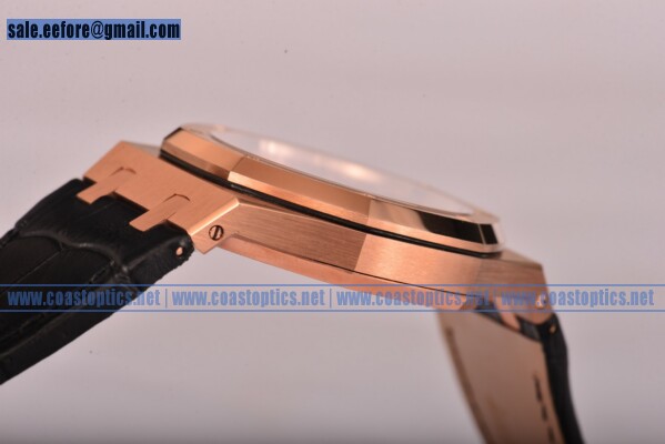 Perfect Replica Audemars Piguet Royal Oak Watch Rose Gold 15400or.oo.d002cr.01bl (BP)